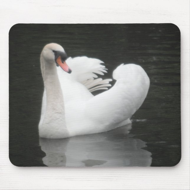 Mousepad Swan Schwimmen (Vorne)