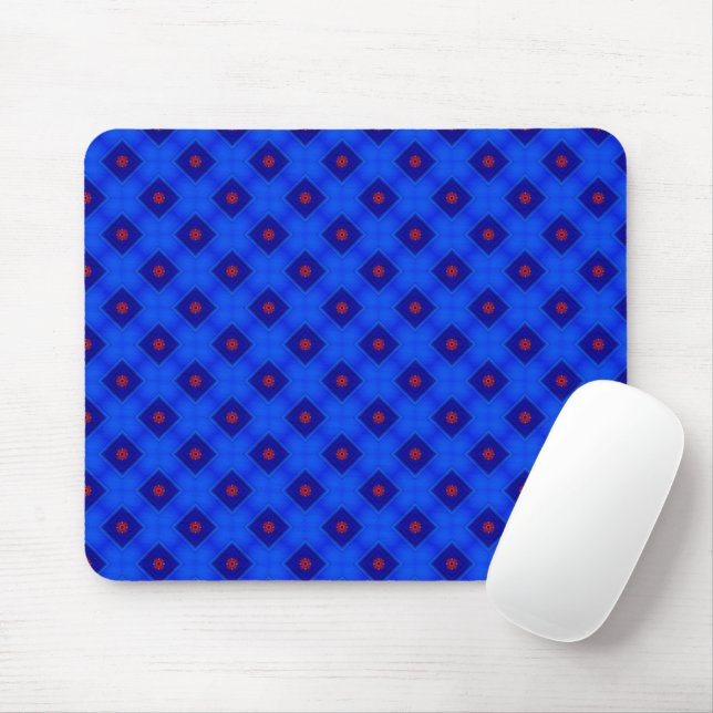 Mousepad Theater Blau und Rot Muster (Mit Mouse)