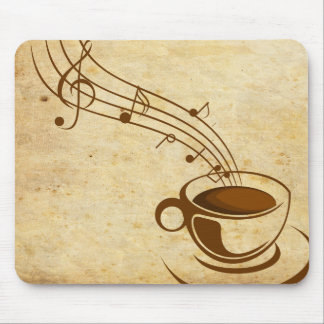 Mousepad vertont Kaffee mit