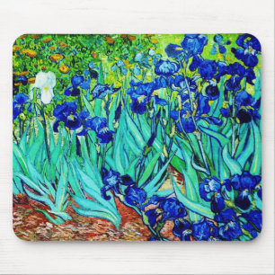 Mousepad Vintag Art Irises