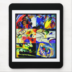 Mousepad Vintag Art Kandinsky Collage