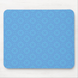 Mousepad: Welsh Tapestry Pattern, Bright Blue Mousepad