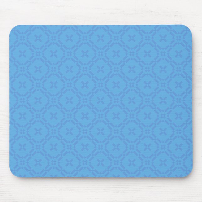Mousepad: Welsh Tapestry Pattern, Bright Blue Mousepad (Vorne)