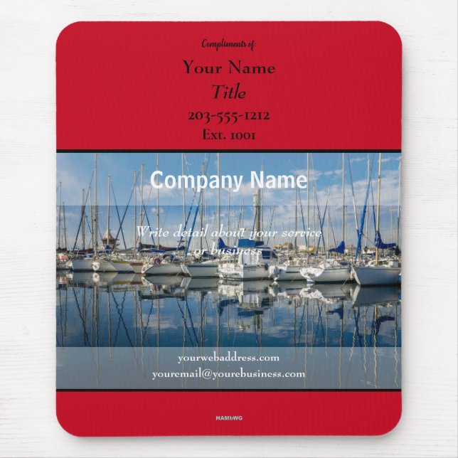 Mousepad-Werbeboote - HAMbyWG Mousepad (Vorne)