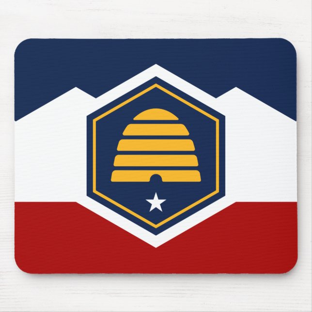 Mousepad with Flag of Utah, USA (Vorne)