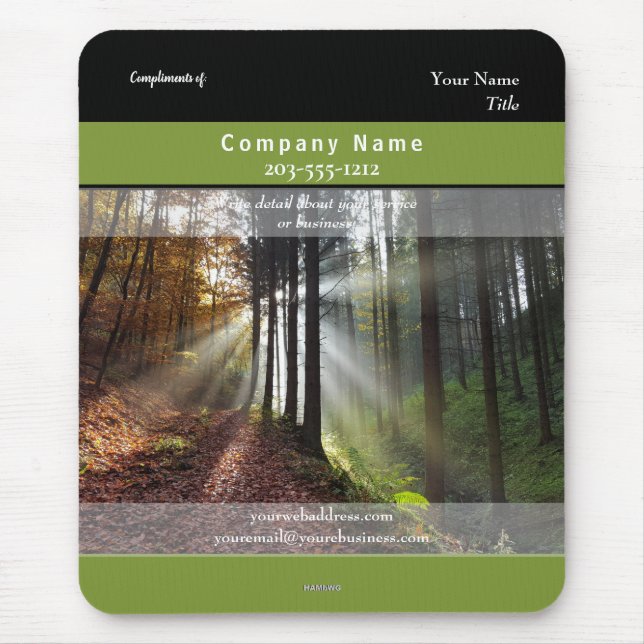 Mousepad Woodsy Theme - HAMbyWG (Vorne)