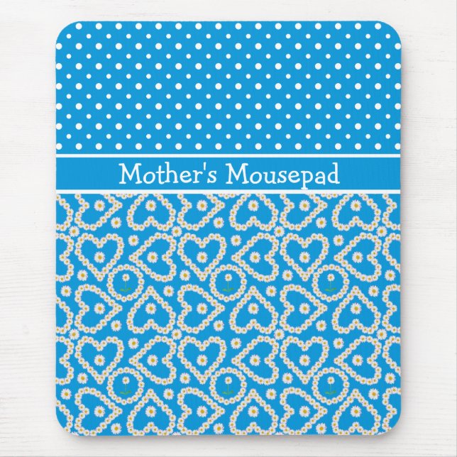 Mousepad zu personalisieren: Polkas Daisy Chains,  (Vorne)