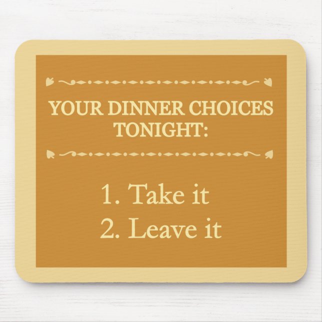 Mousepad zum Abendessen (Vorne)