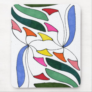Mousepad zum abstrakten Design "Blasen im Wind"