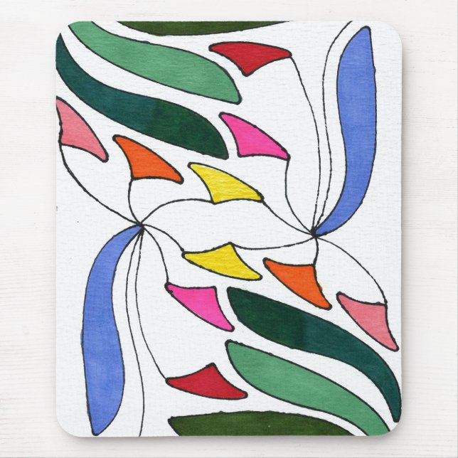 Mousepad zum abstrakten Design "Blasen im Wind" (Vorne)