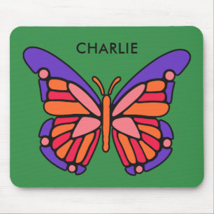 Mousepad zum individuelle Name der Schmetterlingsm