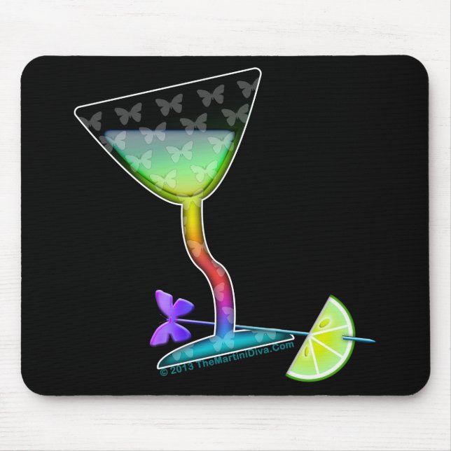 MOUSEPADS - BUTTERFLY MARTINI (Vorne)