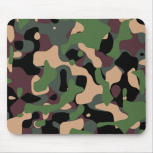 Mousepads mit einem Militärtarnungsentwurf