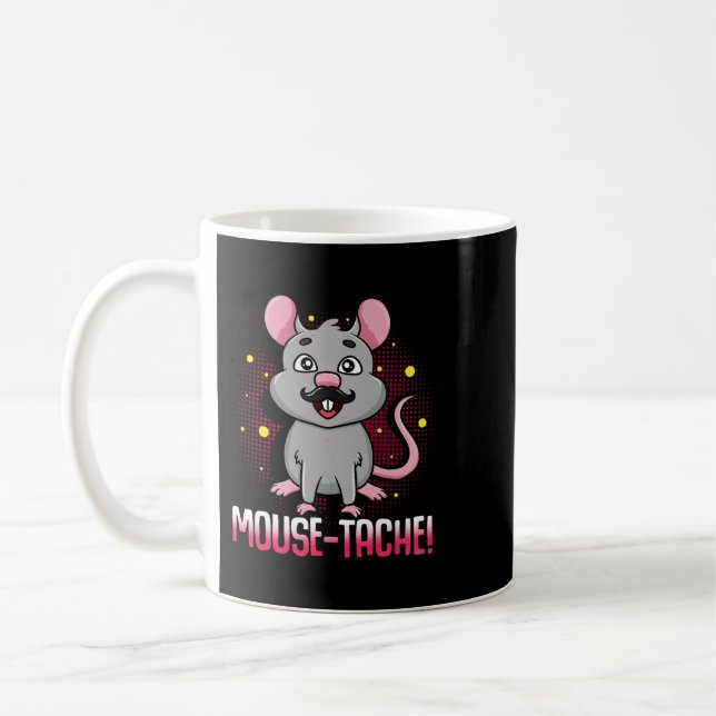 MouseTache 2Pet Rat oder Maus als niedliches Tier  Kaffeetasse (Links)