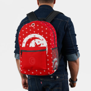 MOUSSA BEDRUCKTER RUCKSACK