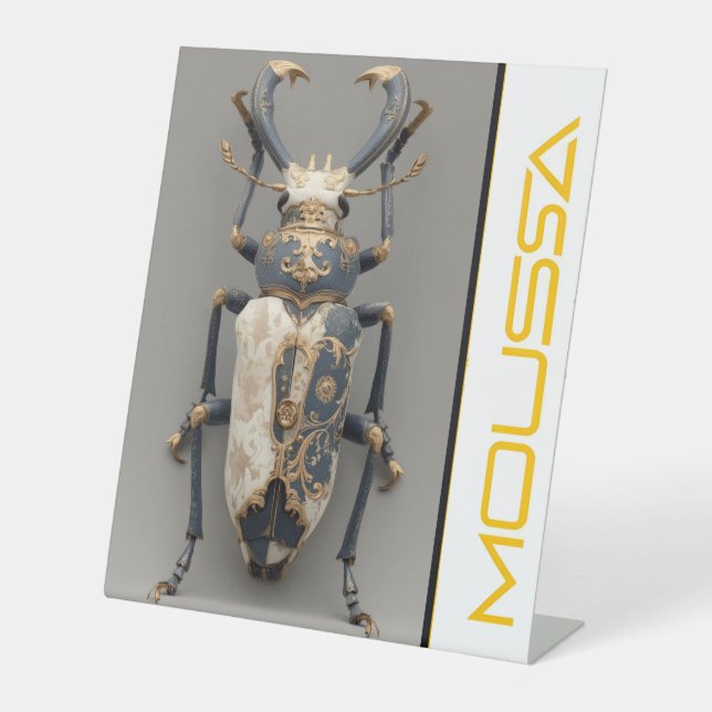 MOUSSA  PEDESTAL SIGN SOCKELSCHILD (Vorderseite)