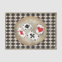Alice au pays des merveilles Cartes de jeu Papier