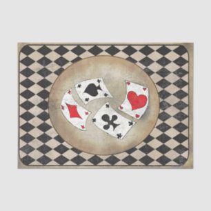 Mousseline Alice au pays des merveilles Cartes de jeu Papier