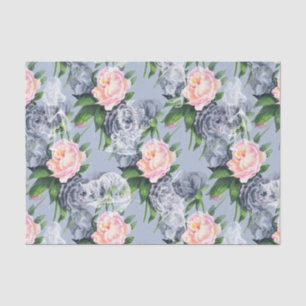Mousseline Alice au pays des merveilles Papier de tissus rose