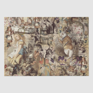 Mousseline Alice Au Pays Des Merveilles Papier Enveloppant