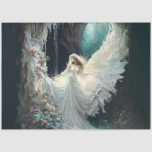 Mousseline Angel dans le papier de tissu d'eau