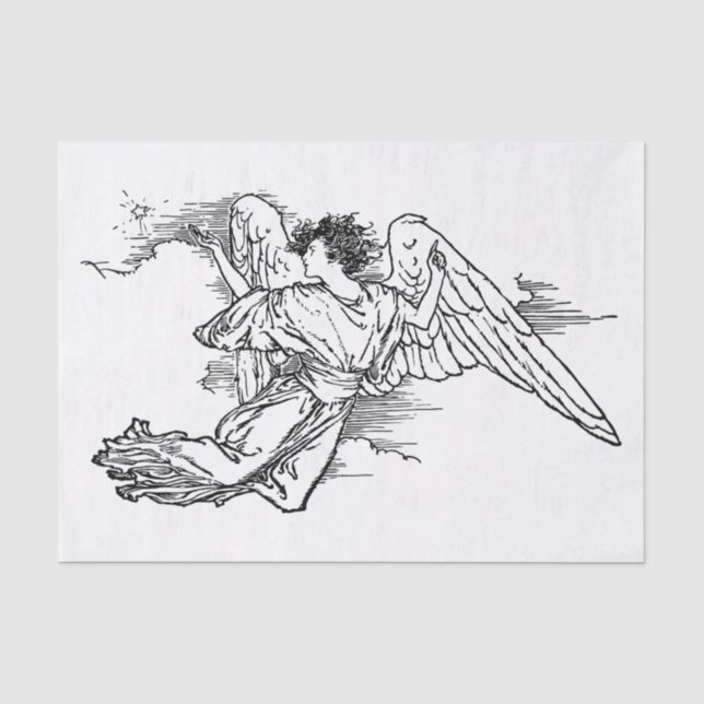 Mousseline ANGEL en papier de tissus (Recto)
