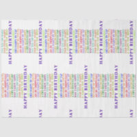 Anniversaire Anagrams papier tissu