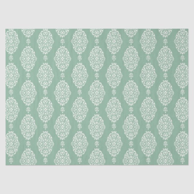 Mousseline Aquarelle Eucalyptus Series Design 8 Tissu Papier (Recto)