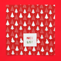 Arbre de Noël moderne Motif papier de tissus rouge