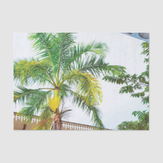 Mousseline Arbre de palmier en papier Tissu Tropical