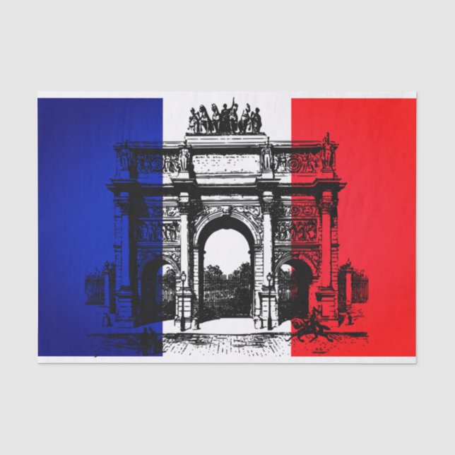 Mousseline Arc de Triomphe France Tissu Papier (Recto)