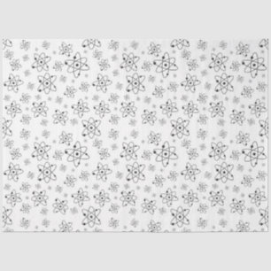 Mousseline atomes dans le papier de tissu en mouvement