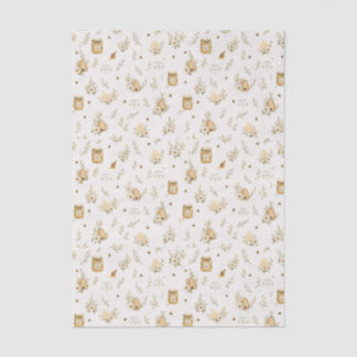 Mousseline Baby Shower Abeille, Papier Tissu Doux Comme Peut