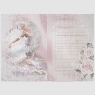 Mousseline Ballet Romace Series Design 6 Tissu Papier