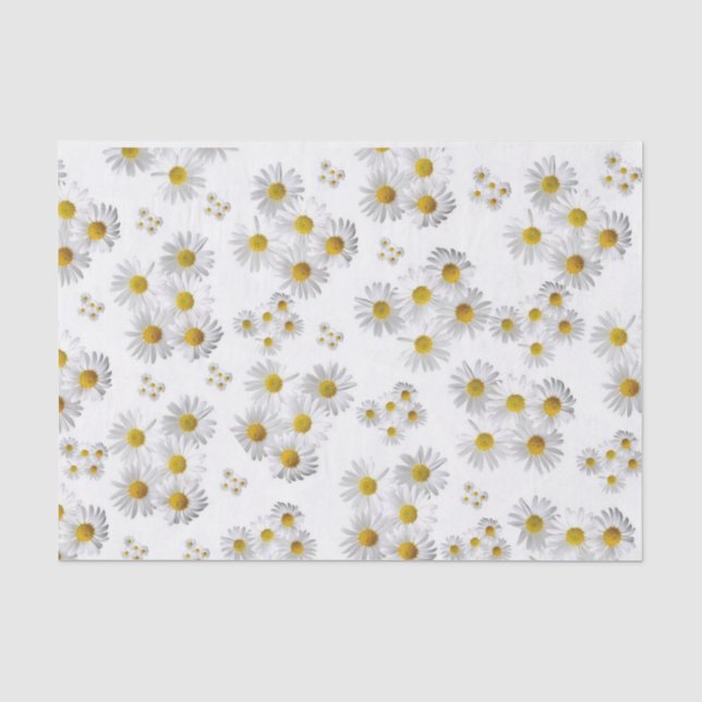 Mousseline Basique blanche en papier de tissus (Recto)