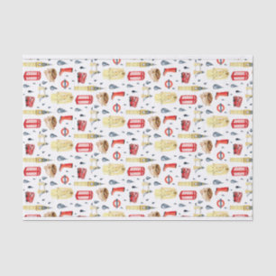 Mousseline Beau Londres Angleterre Royaume-Uni Tissu Papier