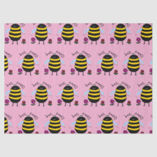 Mousseline Beau papier Tissu Abeille