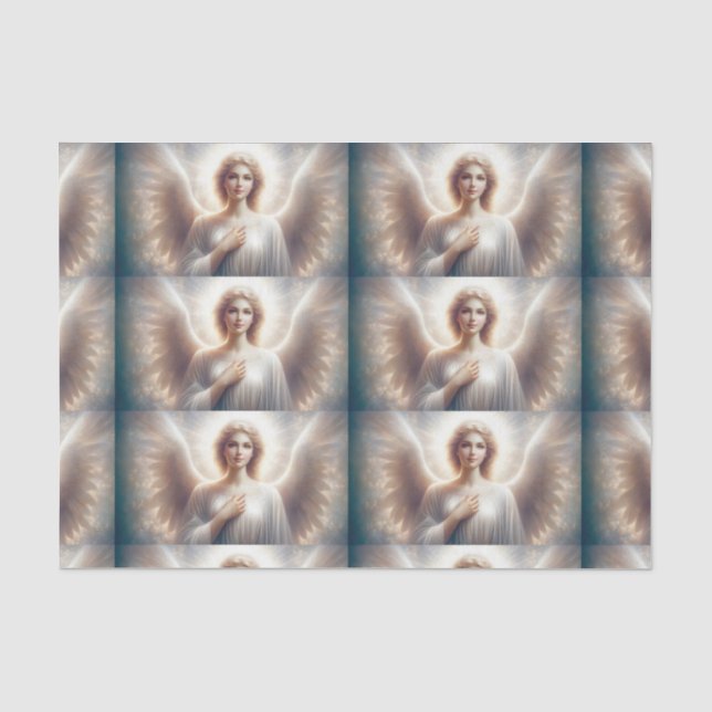 Mousseline Beau papier Tissu Angel (Recto)