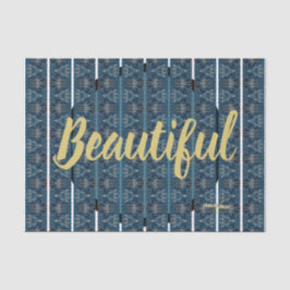 Mousseline Beau papier Tissu -design par la poète Adiela Akoo
