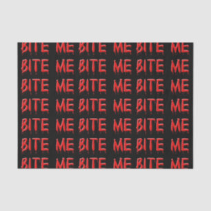 Mousseline Bite Me Tissu Papier