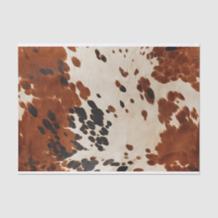 Mousseline Boho Ranch Cowhire cuir sac cadeau papier de tissu