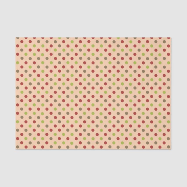 Mousseline Boho Retro Moderne Dot Papier (Recto)