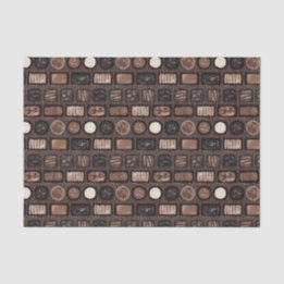 Mousseline Boîte de papier de tissus de chocolat