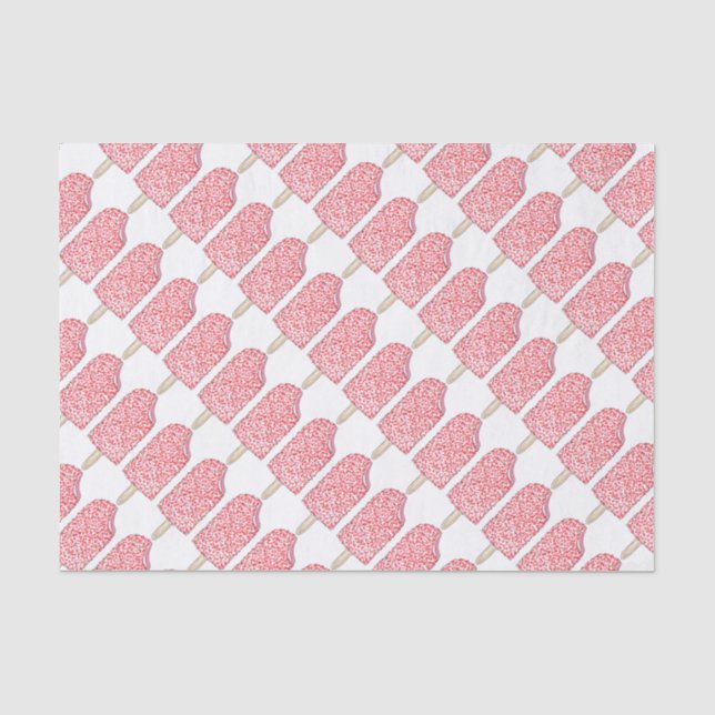 Mousseline Cake de fraise Eclair Popsicle Papier de tissus (Recto)