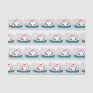 Mousseline Canoe Kayak Papier Tissu de Noël