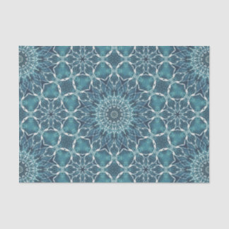 Mousseline Carrelé bleu océan Toutes les occasions papier de
