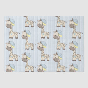Mousseline Cartoon personnalisé Baby Boy Giraffe Tissu Papier