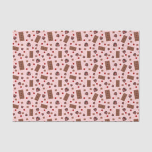 Mousseline Cerises recouvertes de chocolat Papier de tissus