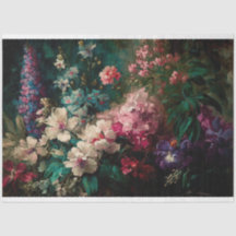 Champ de fleurs Découpage et papier artisanal