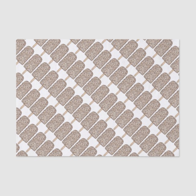 Mousseline Chocolat Eclair Popsicles Popsicles Papier Tissu (Recto)